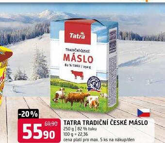 Terno Tatra tradiční české máslo nabídka