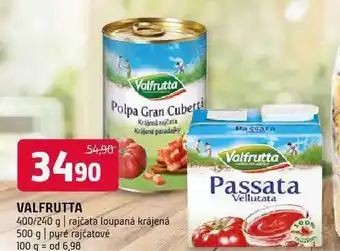 Terno Valfrutta rajčata loupaná krájená nabídka