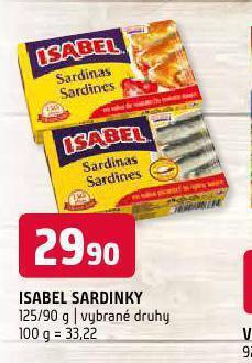 Terno Isabel sardinky nabídka