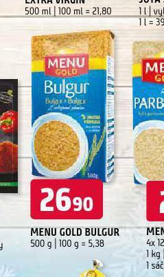 Terno Menu gold bulgur nabídka