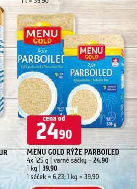 Terno Menu gold rýže parboiled nabídka