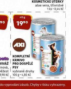 Terno Axi kompletní krmivo pro dospělé psy nabídka