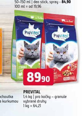 Terno Prevital granule pro kočky nabídka