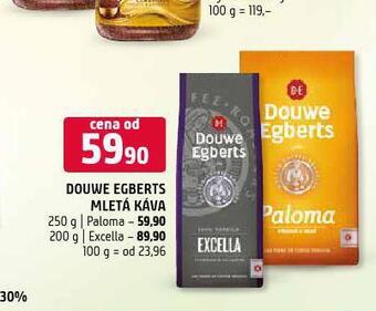 Terno Douwe egberts mletá káva paloma nabídka