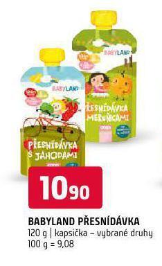 Terno Babyland přesnídávka nabídka