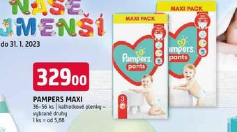 Terno Pampers dětské plenky nabídka