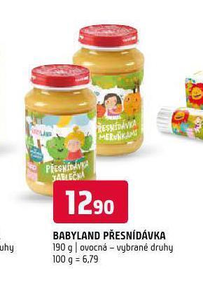 Terno Babyland přesnídávka nabídka