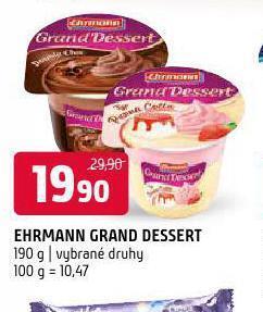 Terno Ehrmann grand dessert nabídka