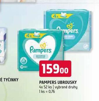 Terno Pampers dětské vlhčené ubrousky nabídka