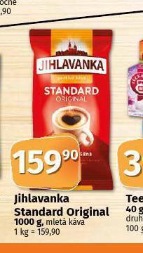 Coop Jihlavanka standard original mletá káva nabídka