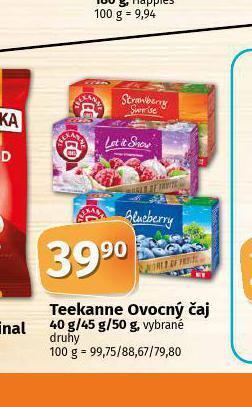 Coop Teekanne ovocný čaj nabídka