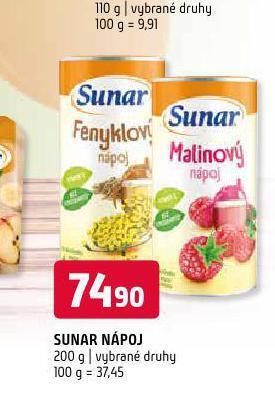 Terno Sunar nápoj nabídka
