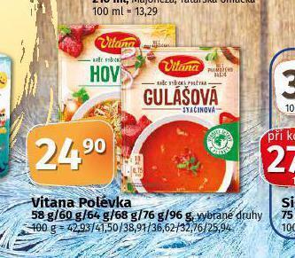 Coop Vitana polévka nabídka
