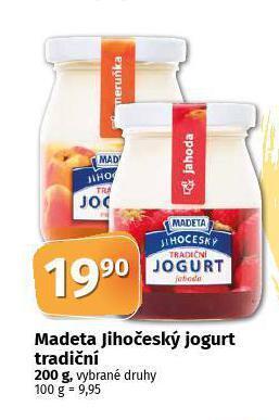 Coop Madeta jihočeský jogurt tradiční nabídka