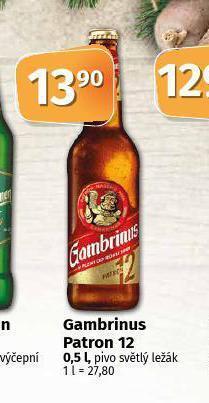 Coop Pivo gambrinus patron 12 nabídka