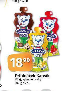 Coop Pribináček kapsík nabídka