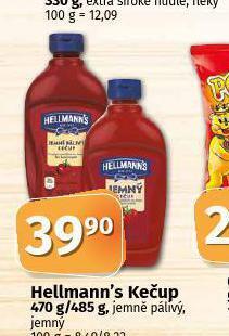 Coop Hellmann´s kečup nabídka
