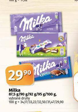 Coop Milka nabídka