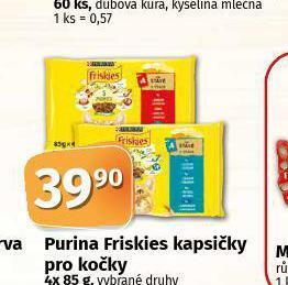 Coop Purina friskies kapsičky pro kočky nabídka