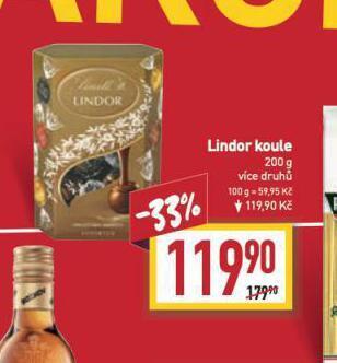 Billa Lindor koule nabídka