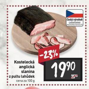 Billa Kostelecká anglická slanina nabídka
