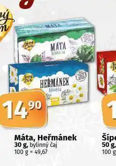 Coop Míta, heřmánek bylinný čaj nabídka
