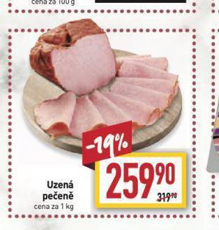 Billa Uzená pečeně nabídka