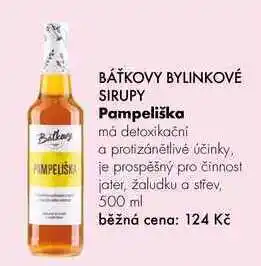 Rossmann Báťkovy bylinkové sirupy pampeliška, 500 ml nabídka
