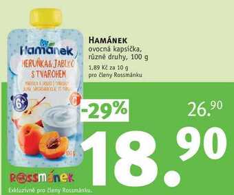Rossmann Hamánek ovocná kapsička, 100 g nabídka