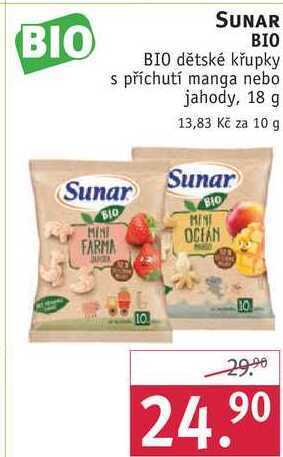 Rossmann Sunar bio dětské křupky, 18 g nabídka