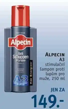 Rossmann Alpecin a3 stimulační šampon proti lupům pro muže, 250 ml nabídka