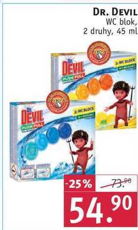 Rossmann Dr. devil wc blok, 45 ml nabídka