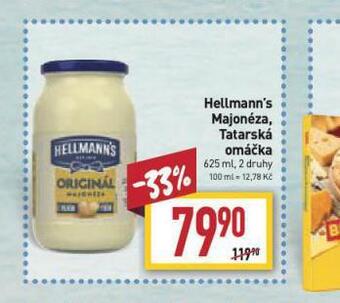 Billa Hellmann´s tatarská omáčka, majonéza nabídka