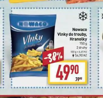 Billa Nowaco vlnky do trouby, hranolky nabídka
