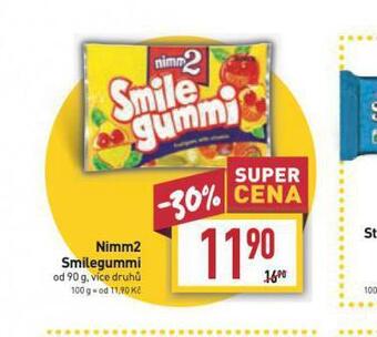Billa Nimm2 smilegummi nabídka