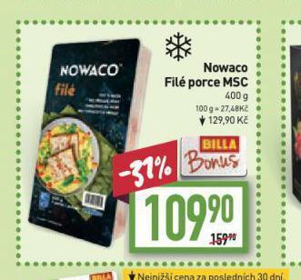 Billa Nowaco filé porce msc nabídka