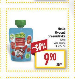 Billa Hello ovocná přesnídávka nabídka