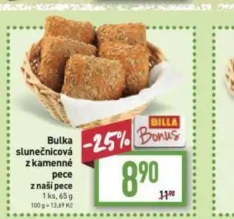 Billa Bulka slunečnicová z kamenné pece nabídka