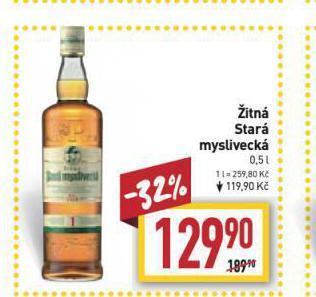 Billa Žitná stará myslivecká nabídka