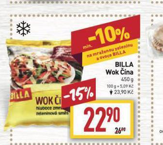 Billa Billa wok čína nabídka