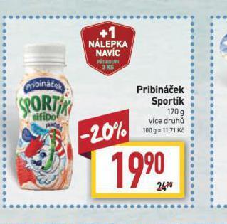 Billa Pribináček sportík nabídka