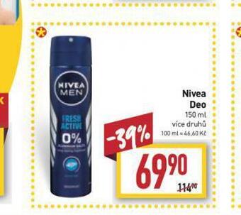 Billa Nivea deo nabídka