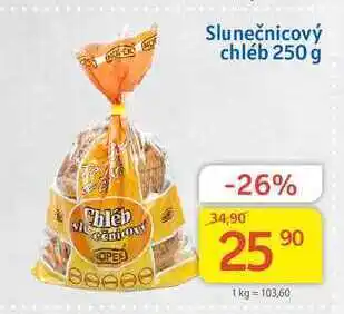 Kubík potraviny Nopek slunečnicový chléb 250 g nabídka