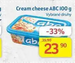 Kubík potraviny Abc cream cheese 100 g nabídka