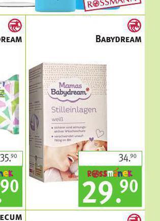 Rossmann Babydream mamas prsní vložky nabídka