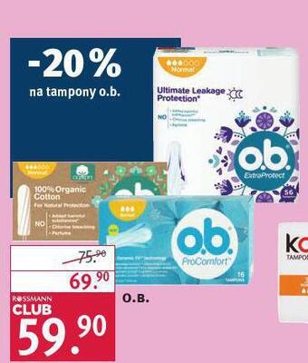 Rossmann O.b. tampony nabídka