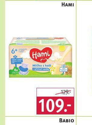 Rossmann Hami mlíčko s kaší nabídka