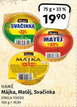Coop Hamé májka, matěj, svačinka 75g+33% nabídka