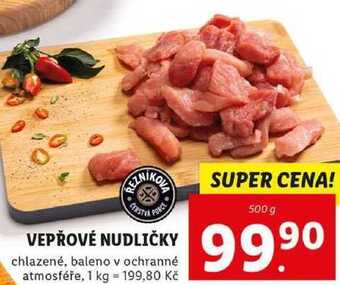 Lidl Vepřové nudličky, 500 g nabídka