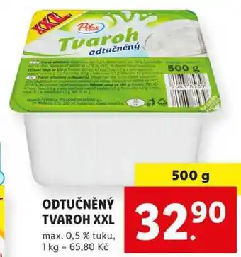 Lidl Odtučněný tvaroh xxk, 500 g nabídka